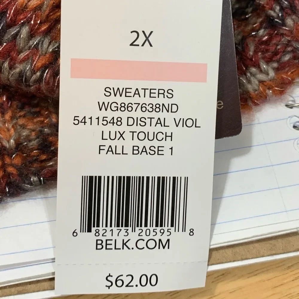 New Directions Plus Variegated Turtleneck Sweater - Picture 4 of 5